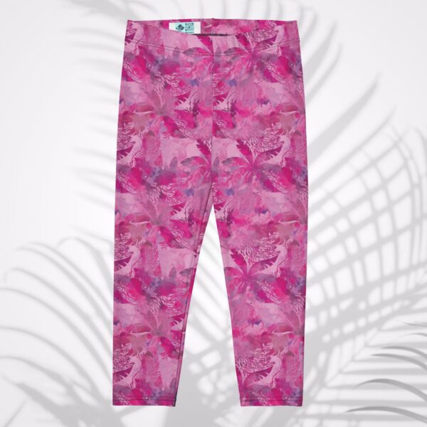 martinique palm capri leggings