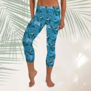 mayreau palm capri leggings