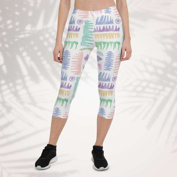 Bimini palm capri leggings