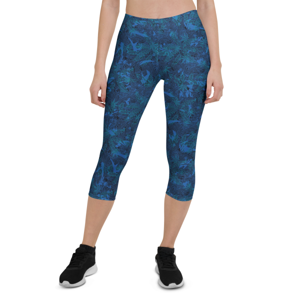 oasis palm capri leggings