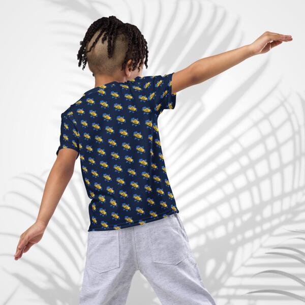 swimtime submarine navy kids t shirt