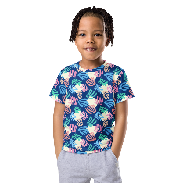 Azure palm kids t shirt
