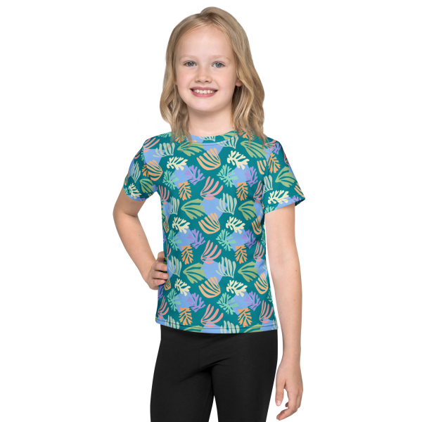 emerald palm kids t shirt