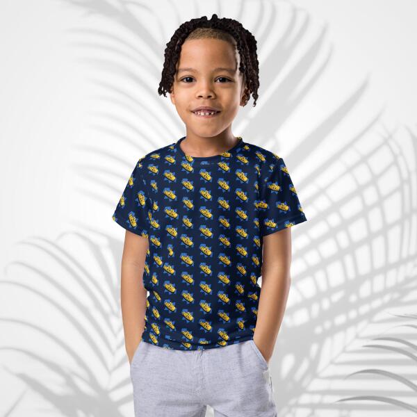 swimtime submarine navy kids t shirt