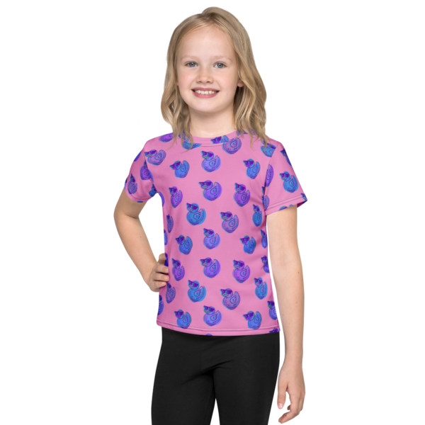 ducks in rose kids t shirt