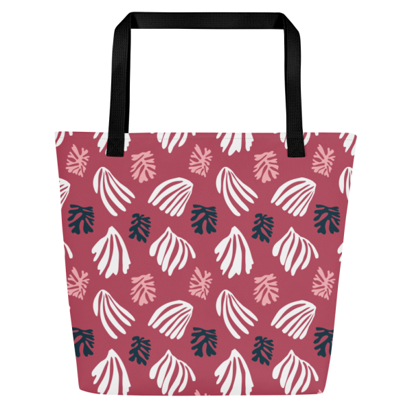 portofino palm large tote bag