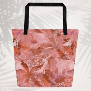 Caribbean Camo Large Tote Bag