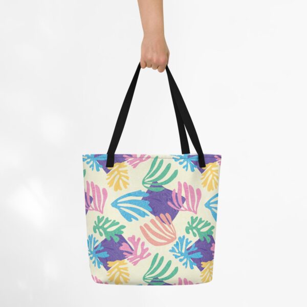 riviera palm large tote bag