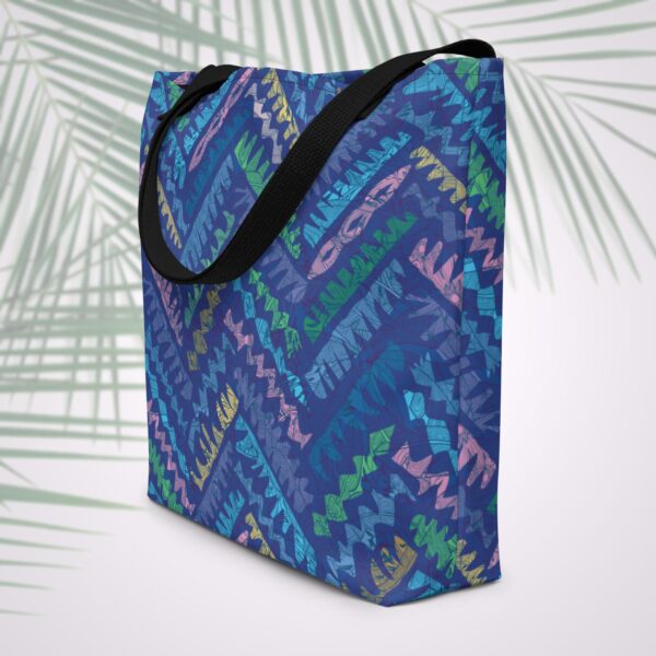 Nassau Palm Large Tote Bag