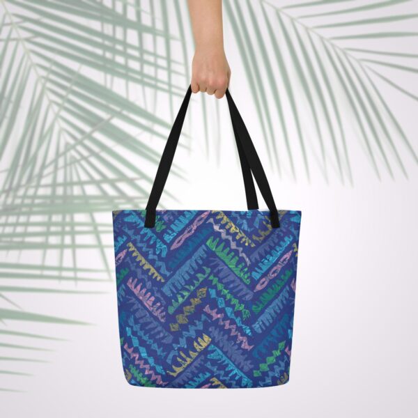 nassau palm large tote bag