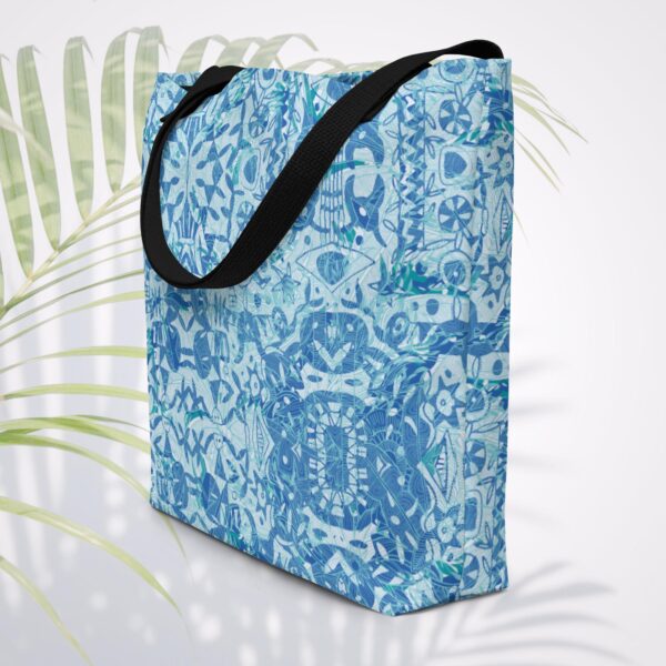 bohemian palm large tote bag