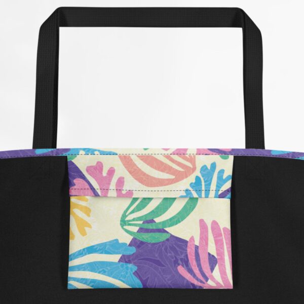 riviera palm large tote bag