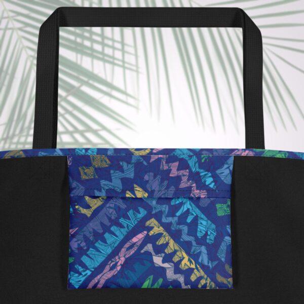 nassau palm large tote bag