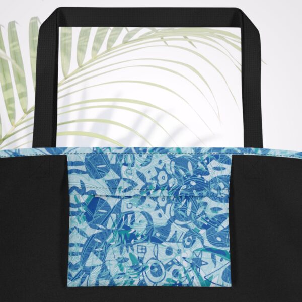 bohemian palm large tote bag