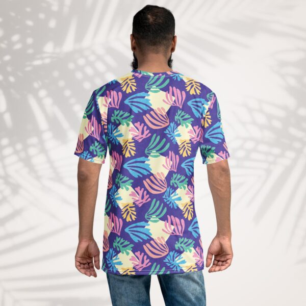 azure palm men's t shirt