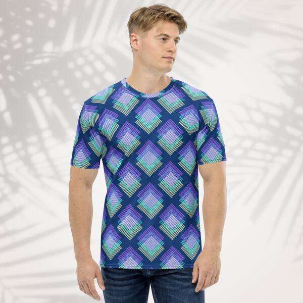 deep cerulean men's t shirt