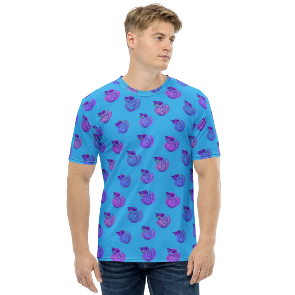 ducks in sky blue men's t shirt