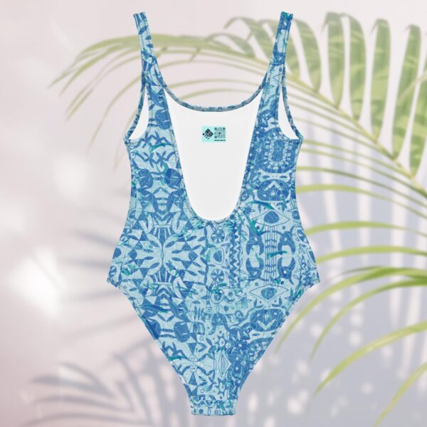 bohemian palm one piece swimsuit