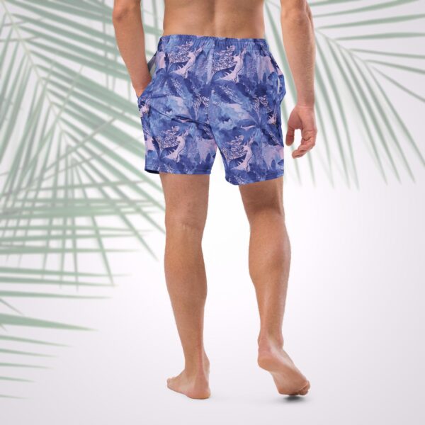 mustique palm mens’s swim trunks