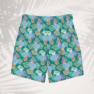 emerald palm men's swim trunks