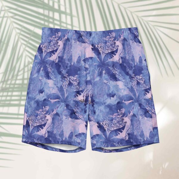 mustique palm mens’s swim trunks