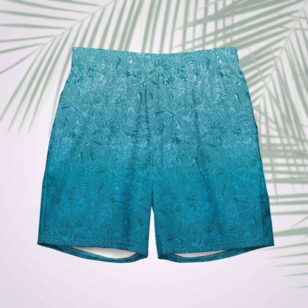 tropical shore men’s swim trunks