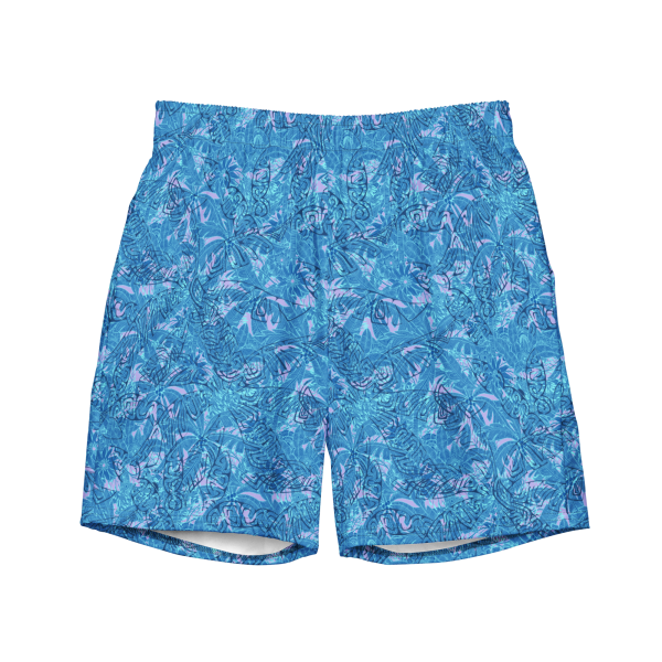 oasis palm men's swim trunks