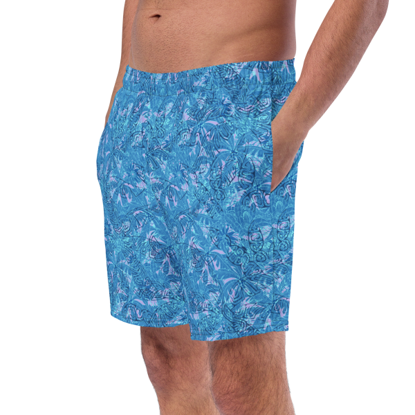 oasis palm men's swim trunks