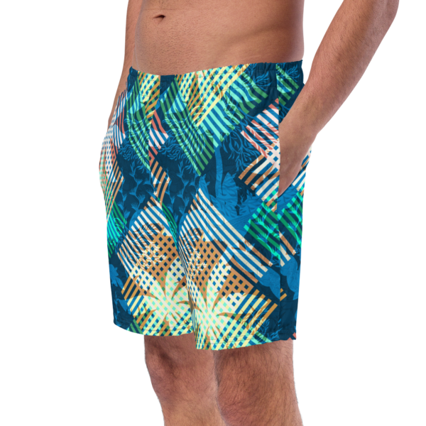 tropic elation haze mens swim trunks