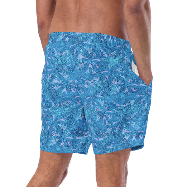 oasis palm men's swim trunks
