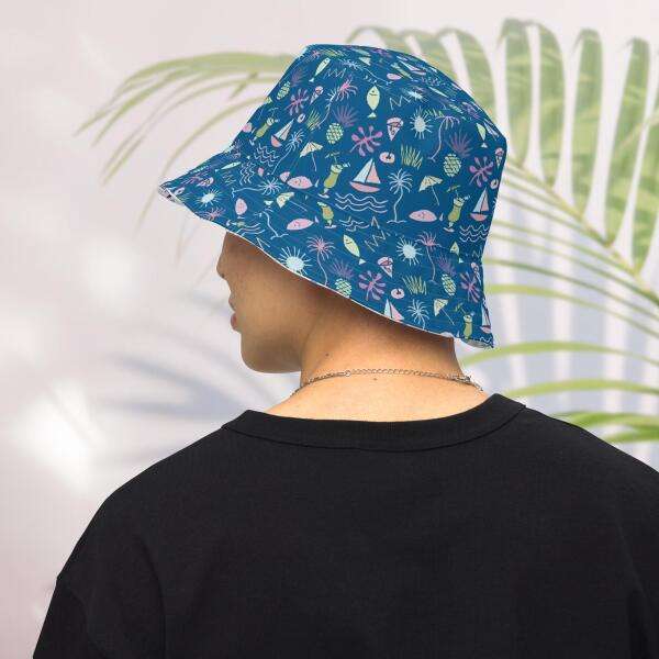 beach graffiti reversible hat