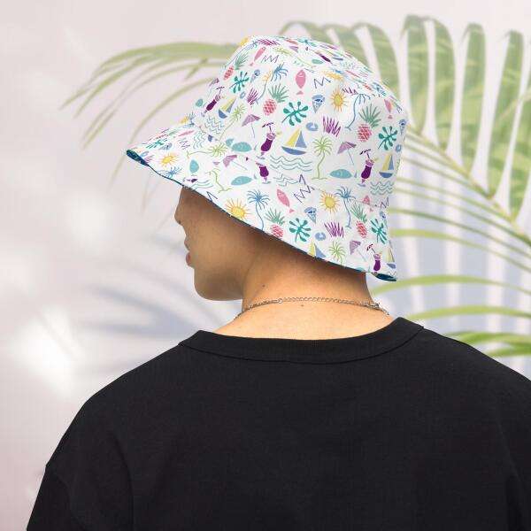 beach graffiti reversible hat