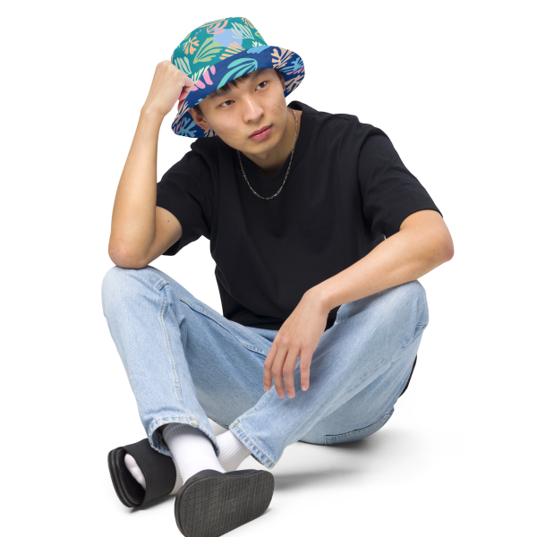 emerald palm reversible hat
