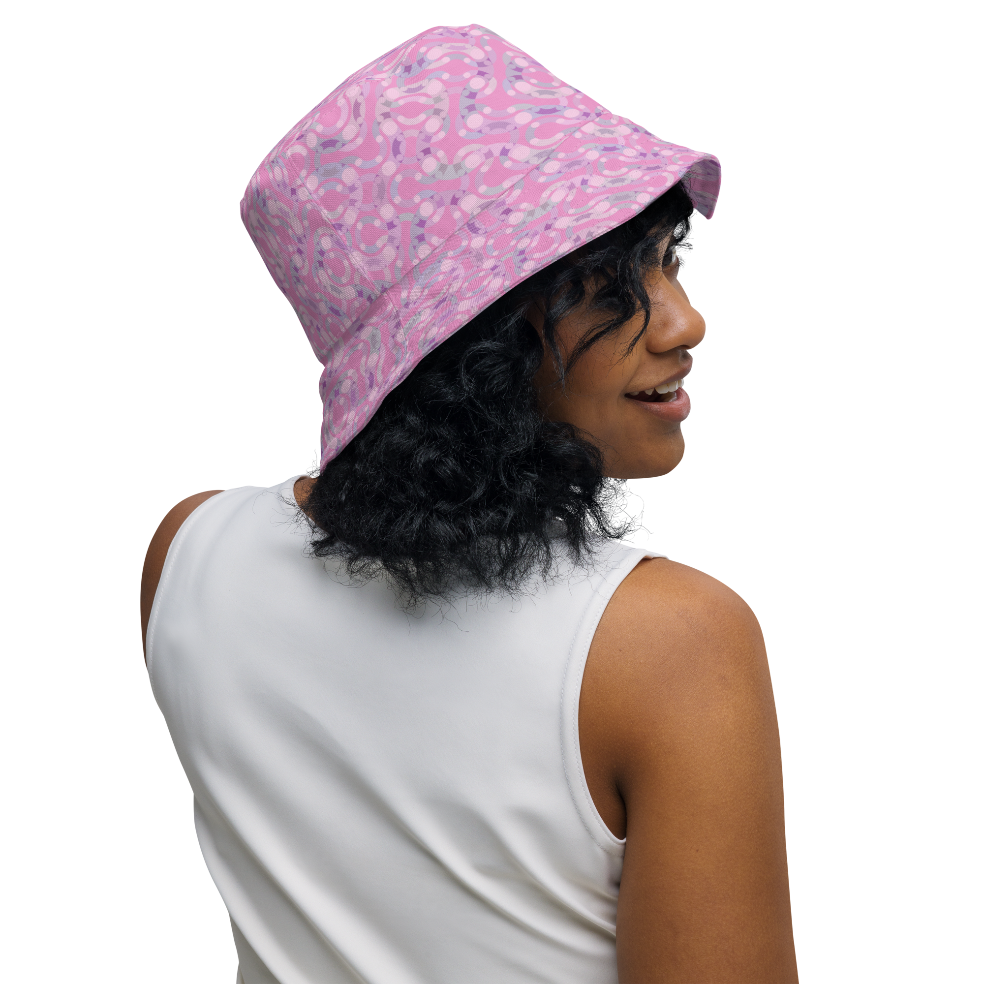 twilight great circle reversible bucket hat