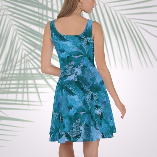 mayreau palm skater dress