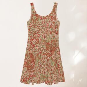 gypsy palm skater dress