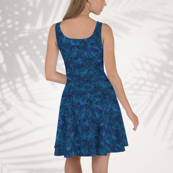 indigo oasis skater dress