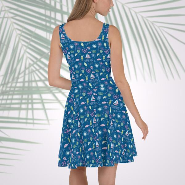 shoreline graffiti skater dress