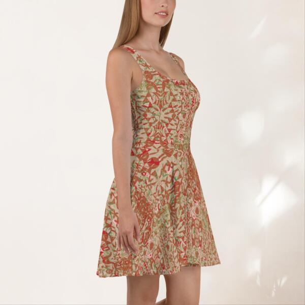 Gypsy Palm skater dress