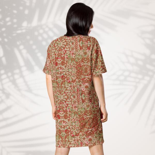 gypsy palm t shirt dress