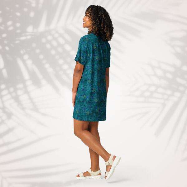 emerald lagoon t shirt dress