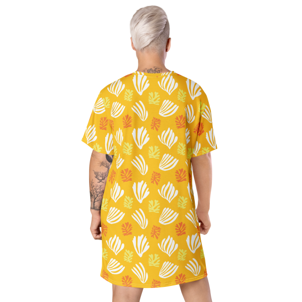 solano palm t shirt dress