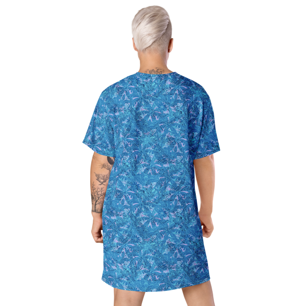 oasis palm t shirt dress