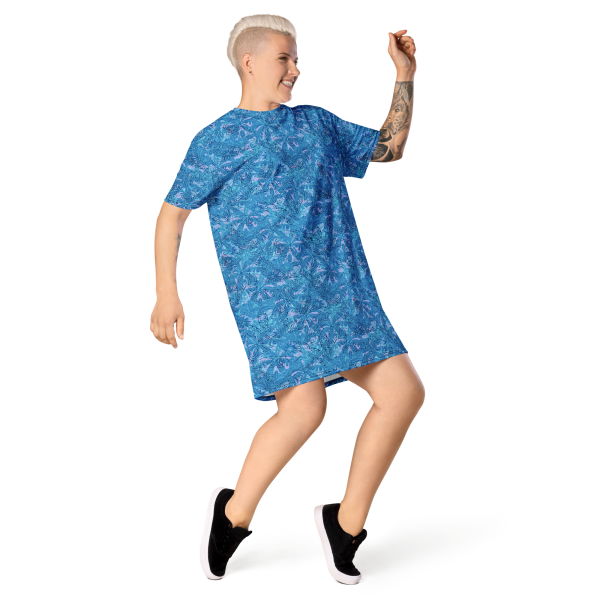 oasis palm t shirt dress