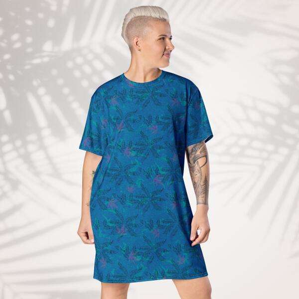 Oasis Palm T-shirt dress