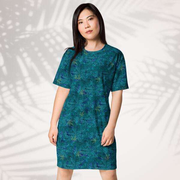 emerald lagoon t shirt dress