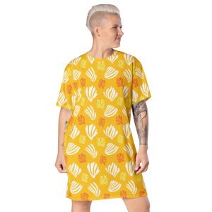 solano palm t shirt dress