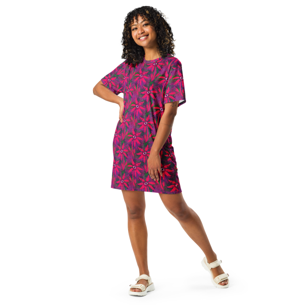 red palm grove t shirt dress
