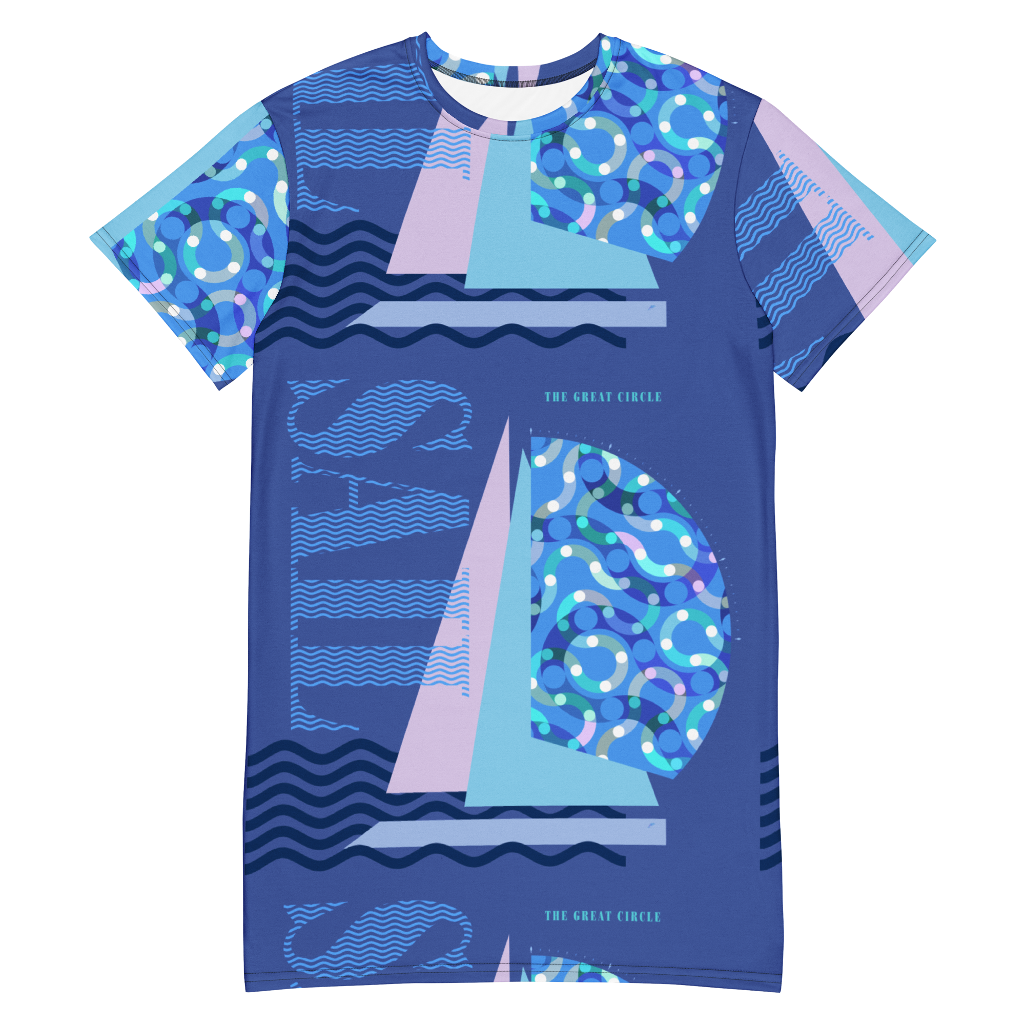 sail on mariner t shirt dress