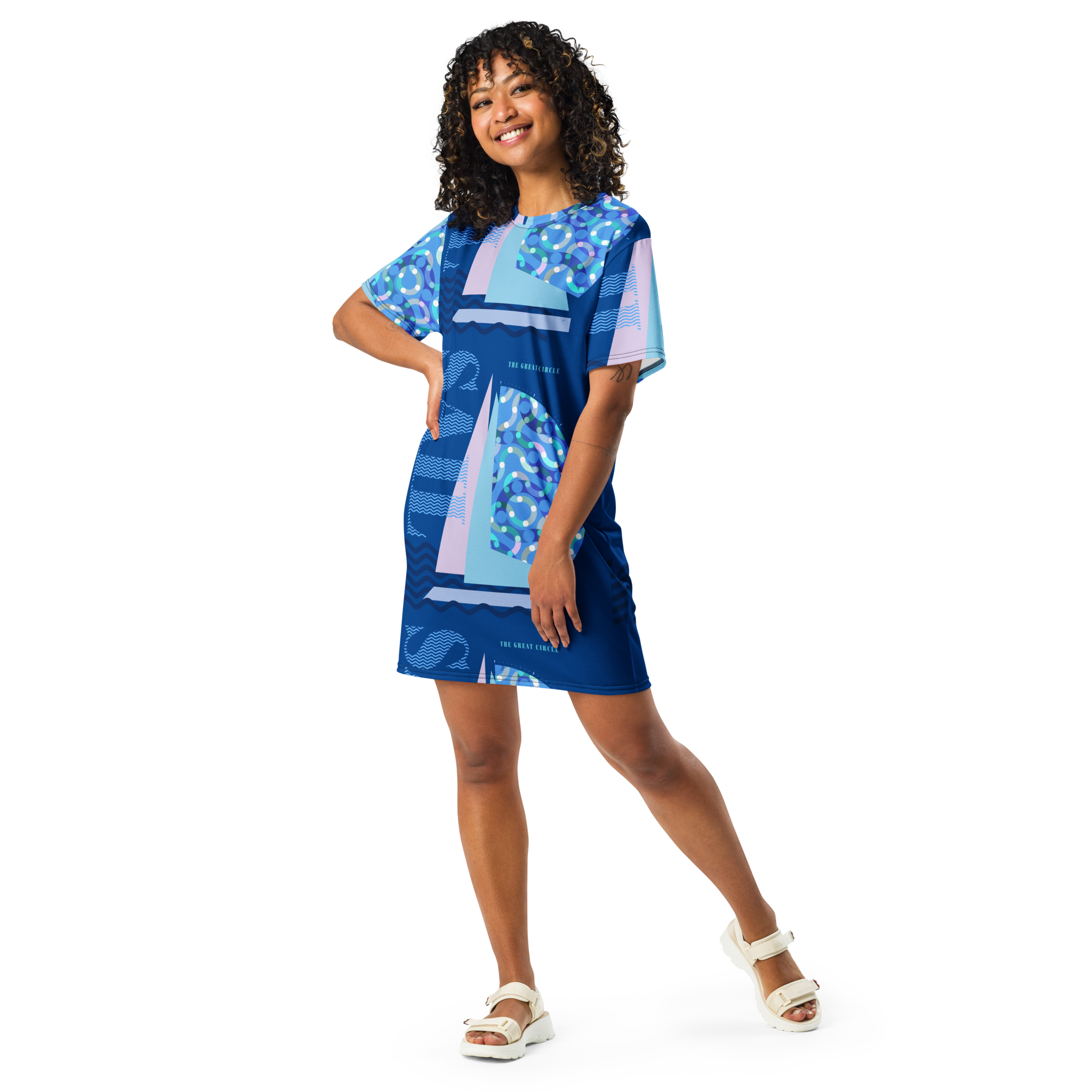 sail on t shirt dress